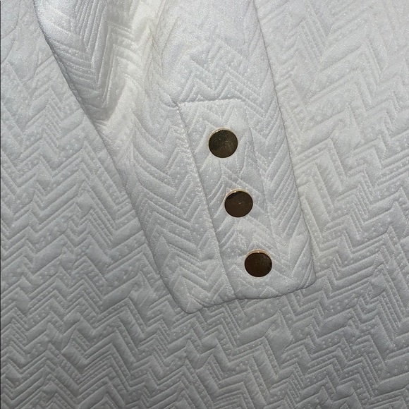 White Mini Long Sleeve Dress - Picture 2 of 3